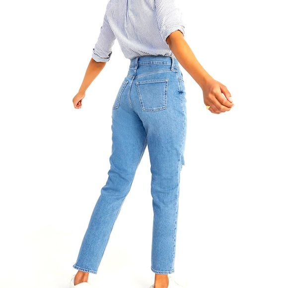 Curvy Extra High-Waisted Button-Fly Sky-Hi Straight Jeans - Picture 3 of 3